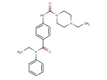 4-ethyl-N-(4-{[ethyl(phenyl)amino]carbonyl}phenyl)piperazine-1-carboxamide