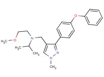 N-(2-methoxyethyl)-N-{[1-methyl-3-(4-phenoxyphenyl)-1H-pyrazol-4-yl]methyl}-2-propanamine