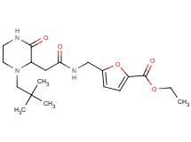 ethyl 5-[({[1-(2,2-dimethylpropyl)-3-oxo-2-piperazinyl]acetyl}amino)methyl]-2-furoate