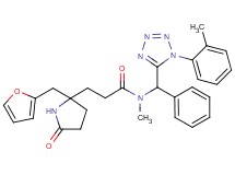 3-[2-(2-furylmethyl)-5-oxo-2-pyrrolidinyl]-N-methyl-N-[[1-(2-methylphenyl)-1H-tetrazol-5-yl](phenyl)methyl]propanamide
