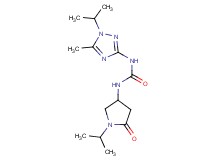 N-(1-isopropyl-5-methyl-1H-1,2,4-triazol-3-yl)-N'-(1-isopropyl-5-oxopyrrolidin-3-yl)urea