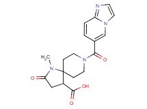 8-(imidazo[1,2-a]pyridin-6-ylcarbonyl)-1-methyl-2-oxo-1,8-diazaspiro[4.5]decane-4-carboxylic acid