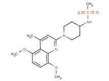 N-[1-(5,8-dimethoxy-4-methyl-2-quinolinyl)-4-piperidinyl]methanesulfonamide