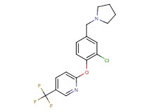 2-[2-chloro-4-(pyrrolidin-1-ylmethyl)phenoxy]-5-(trifluoromethyl)pyridine