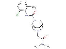 (1S*,5R*)-N-(2-chloro-6-methylphenyl)-3-[2-(dimethylamino)-2-oxoethyl]-3,6-diazabicyclo[3.2.2]nonane-6-carboxamide