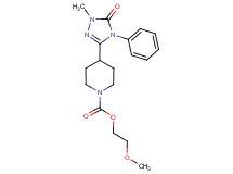 2-methoxyethyl 4-(1-methyl-5-oxo-4-phenyl-4,5-dihydro-1H-1,2,4-triazol-3-yl)piperidine-1-carboxylate
