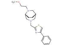 (1S*,5R*)-6-(2-methoxyethyl)-3-[(4-phenyl-1,3-thiazol-2-yl)methyl]-3,6-diazabicyclo[3.2.2]nonane