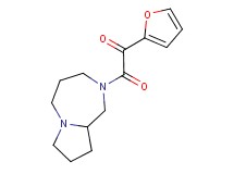 1-(2-furyl)-2-(hexahydro-1H-pyrrolo[1,2-a][1,4]diazepin-2(3H)-yl)-2-oxoethanone trifluoroacetate