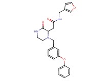 N-(3-furylmethyl)-2-[3-oxo-1-(3-phenoxybenzyl)-2-piperazinyl]acetamide
