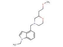 1-ethyl-4-{[2-(2-methoxyethyl)morpholin-4-yl]methyl}-1H-indole