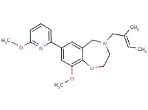 9-methoxy-7-(6-methoxy-2-pyridinyl)-4-[(2E)-2-methyl-2-buten-1-yl]-2,3,4,5-tetrahydro-1,4-benzoxazepine