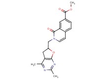 methyl 2-[(2,4-dimethyl-5,6-dihydrofuro[2,3-d]pyrimidin-6-yl)methyl]-1-oxo-1,2-dihydroisoquinoline-7-carboxylate