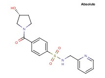4-{[(3R)-3-hydroxy-1-pyrrolidinyl]carbonyl}-N-(2-pyridinylmethyl)benzenesulfonamide
