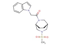 (1R*,5R*)-6-(1H-indol-1-ylacetyl)-3-(methylsulfonyl)-3,6-diazabicyclo[3.2.2]nonane