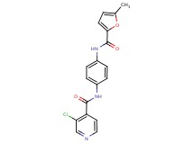 3-chloro-N-{4-[(5-methyl-2-furoyl)amino]phenyl}isonicotinamide