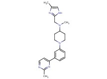 N-methyl-N-[(4-methyl-1H-imidazol-2-yl)methyl]-1-[3-(2-methyl-4-pyrimidinyl)phenyl]-4-piperidinamine