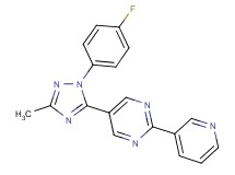 5-[1-(4-fluorophenyl)-3-methyl-1H-1,2,4-triazol-5-yl]-2-pyridin-3-ylpyrimidine