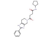 N-cyclopentyl-4-oxo-4-(2-phenyl-1,4,6,7-tetrahydro-5H-imidazo[4,5-c]pyridin-5-yl)butanamide
