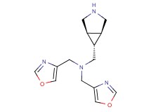 1-[(1R*,5S*,6r*)-3-azabicyclo[3.1.0]hex-6-yl]-N,N-bis(1,3-oxazol-4-ylmethyl)methanamine
