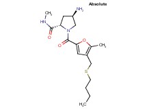 (4R)-4-amino-1-{4-[(butylthio)methyl]-5-methyl-2-furoyl}-N-methyl-L-prolinamide