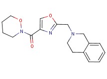 2-{[4-(1,2-oxazinan-2-ylcarbonyl)-1,3-oxazol-2-yl]methyl}-1,2,3,4-tetrahydroisoquinoline