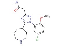 2-[5-azepan-4-yl-1-(5-chloro-2-methoxyphenyl)-1H-1,2,4-triazol-3-yl]acetamide