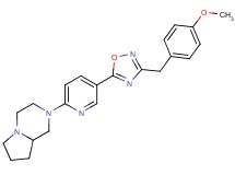 2-{5-[3-(4-methoxybenzyl)-1,2,4-oxadiazol-5-yl]-2-pyridinyl}octahydropyrrolo[1,2-a]pyrazine