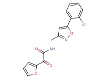 N-{[5-(2-chlorophenyl)isoxazol-3-yl]methyl}-2-(2-furyl)-2-oxoacetamide