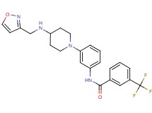 N-(3-{4-[(3-isoxazolylmethyl)amino]-1-piperidinyl}phenyl)-3-(trifluoromethyl)benzamide