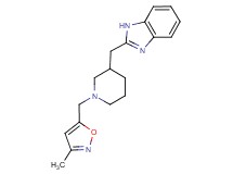 2-({1-[(3-methylisoxazol-5-yl)methyl]piperidin-3-yl}methyl)-1H-benzimidazole