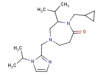 4-(cyclopropylmethyl)-3-isopropyl-1-[(1-isopropyl-1H-imidazol-2-yl)methyl]-1,4-diazepan-5-one