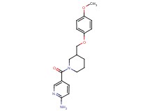 5-({3-[(4-methoxyphenoxy)methyl]-1-piperidinyl}carbonyl)-2-pyridinamine