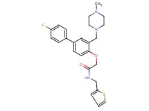 2-({4'-fluoro-3-[(4-methyl-1-piperazinyl)methyl]-4-biphenylyl}oxy)-N-(2-thienylmethyl)acetamide
