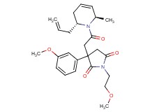 3-{2-[(2R*,6R*)-2-allyl-6-methyl-3,6-dihydro-1(2H)-pyridinyl]-2-oxoethyl}-1-(2-methoxyethyl)-3-(3-methoxyphenyl)-2,5-pyrrolidinedione
