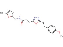 3-{5-[2-(4-methoxyphenyl)ethyl]-1,3,4-oxadiazol-2-yl}-N-[(5-methyl-2-furyl)methyl]propanamide