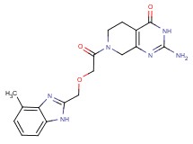 2-amino-7-{[(4-methyl-1H-benzimidazol-2-yl)methoxy]acetyl}-5,6,7,8-tetrahydropyrido[3,4-d]pyrimidin-4(3H)-one
