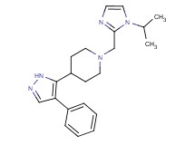 1-[(1-isopropyl-1H-imidazol-2-yl)methyl]-4-(4-phenyl-1H-pyrazol-5-yl)piperidine
