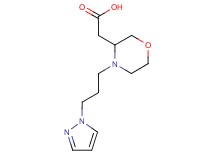 {4-[3-(1H-pyrazol-1-yl)propyl]morpholin-3-yl}acetic acid