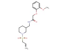 N-{[1-(allylsulfonyl)-3-piperidinyl]methyl}-2-(2-methoxyphenoxy)acetamide