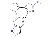 6-[2-(2,4-dimethyl-1,3-thiazol-5-yl)-1H-imidazol-1-yl]-1H-indazole