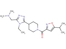 1-(4-ethyl-5-{1-[(5-isopropylisoxazol-3-yl)carbonyl]piperidin-4-yl}-4H-1,2,4-triazol-3-yl)-N,N-dimethylmethanamine