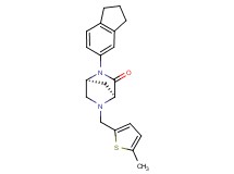 (1S*,4S*)-2-(2,3-dihydro-1H-inden-5-yl)-5-[(5-methyl-2-thienyl)methyl]-2,5-diazabicyclo[2.2.1]heptan-3-one