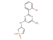 2-{4-[(1,1-dioxido-2,3-dihydro-3-thienyl)amino]-6-methylpyrimidin-2-yl}phenol