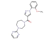 1-{[1-(2-methoxyphenyl)-1H-pyrazol-4-yl]carbonyl}-4-(2-pyrimidinyl)-1,4-diazepane