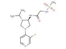 N~1~-[rel-(3R,4S)-1-(3-fluoro-4-pyridinyl)-4-isopropyl-3-pyrrolidinyl]-N~2~-(methylsulfonyl)glycinamide hydrochloride