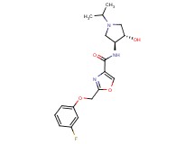 2-[(3-fluorophenoxy)methyl]-N-[(3S*,4S*)-4-hydroxy-1-isopropylpyrrolidin-3-yl]-1,3-oxazole-4-carboxamide