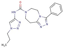 3-phenyl-N-(1-propyl-1H-1,2,3-triazol-4-yl)-5,6,8,9-tetrahydro-7H-[1,2,4]triazolo[4,3-d][1,4]diazepine-7-carboxamide