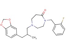 1-[3-(1,3-benzodioxol-5-yl)-2-methylpropyl]-4-(2-fluorobenzyl)-1,4-diazepan-5-one
