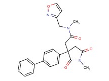 2-[3-(4-biphenylyl)-1-methyl-2,5-dioxo-3-pyrrolidinyl]-N-(3-isoxazolylmethyl)-N-methylacetamide
