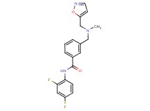 N-(2,4-difluorophenyl)-3-{[(isoxazol-5-ylmethyl)(methyl)amino]methyl}benzamide